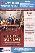 June 9th ’19 – Pentecost Sunday