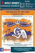 January 12th ’20 – The Baptism of the Lord