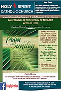 April 5th ’20 – Palm Sunday