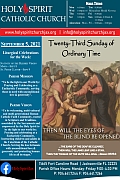 September 5th ’21 – Twenty Third Sunday in Ordinary Time