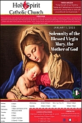 January 1st ’23 – Solemnity of the Blessed Virgin Mary, Mother of God