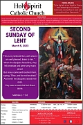 March 5th ’23 – Second Sunday of Lent