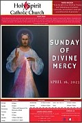 April 16th ’23 – Sunday of Divine Mercy