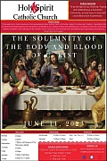 June 11th ’23 – Solemnity of the Most Holy Body and Blood of Christ