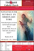 August 13th ’23 – Nineteenth Sunday in Ordinary Time