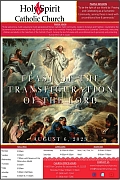 August 6th ’23 – Feast of the Transfiguration of the Lord