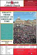 September 10th ’23 – Twenty Third Sunday in Ordinary Time