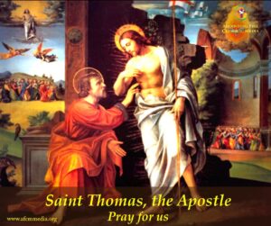 Feast of Saint Thomas, Apostle, July 3rd