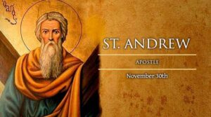 Monday, November 30 - Feast of St. Andrew, Apostle