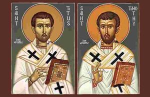 Tuesday, January 26 - Memorial of Saints Timothy and Titus, bishops
