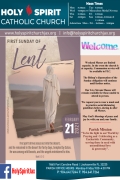 February 21st 2021 – First Sunday of Lent